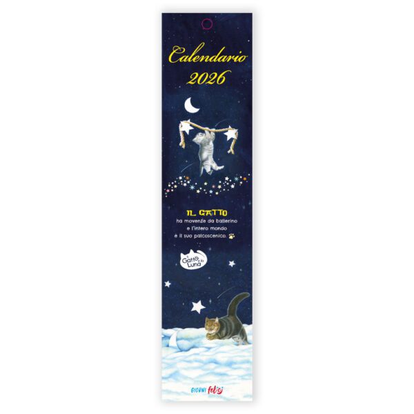 Calendarietto 2026 Gatto e la luna